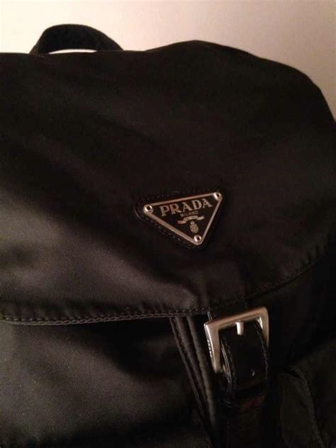 vintage prada leather backpack|authentic prada backpacks.